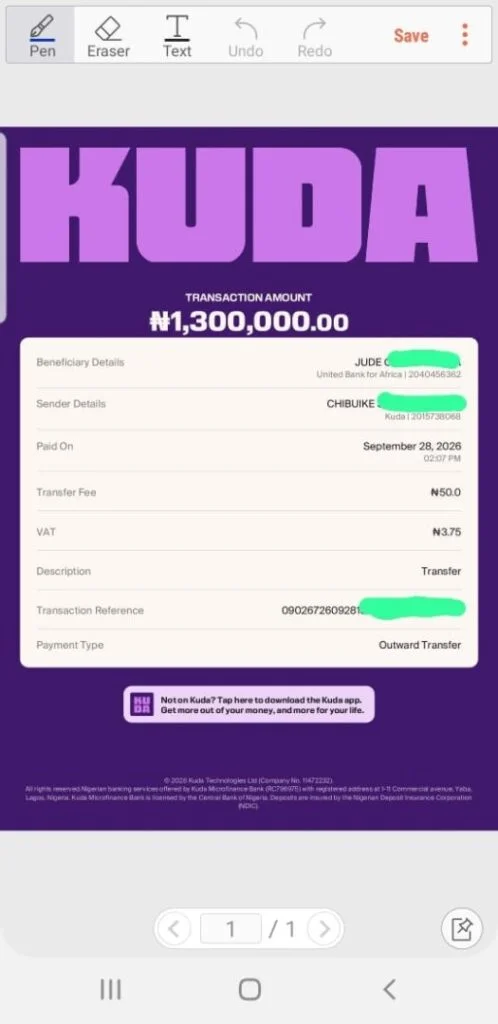 Dirt-bike payment receipt1